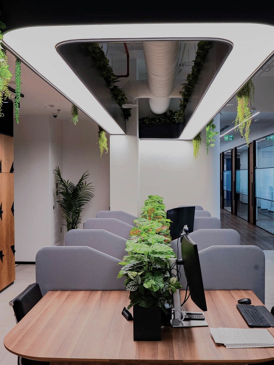 The focus pods on the coworking floor at flowork Dubai Hills
